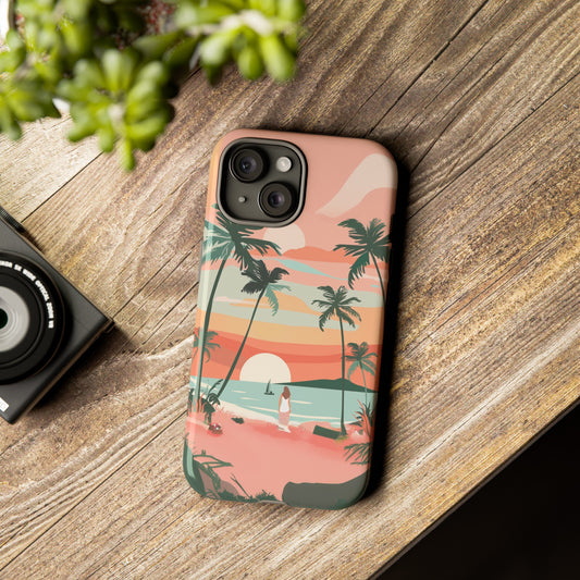 Tropical Sunset Phone Case - "Island Dreams"