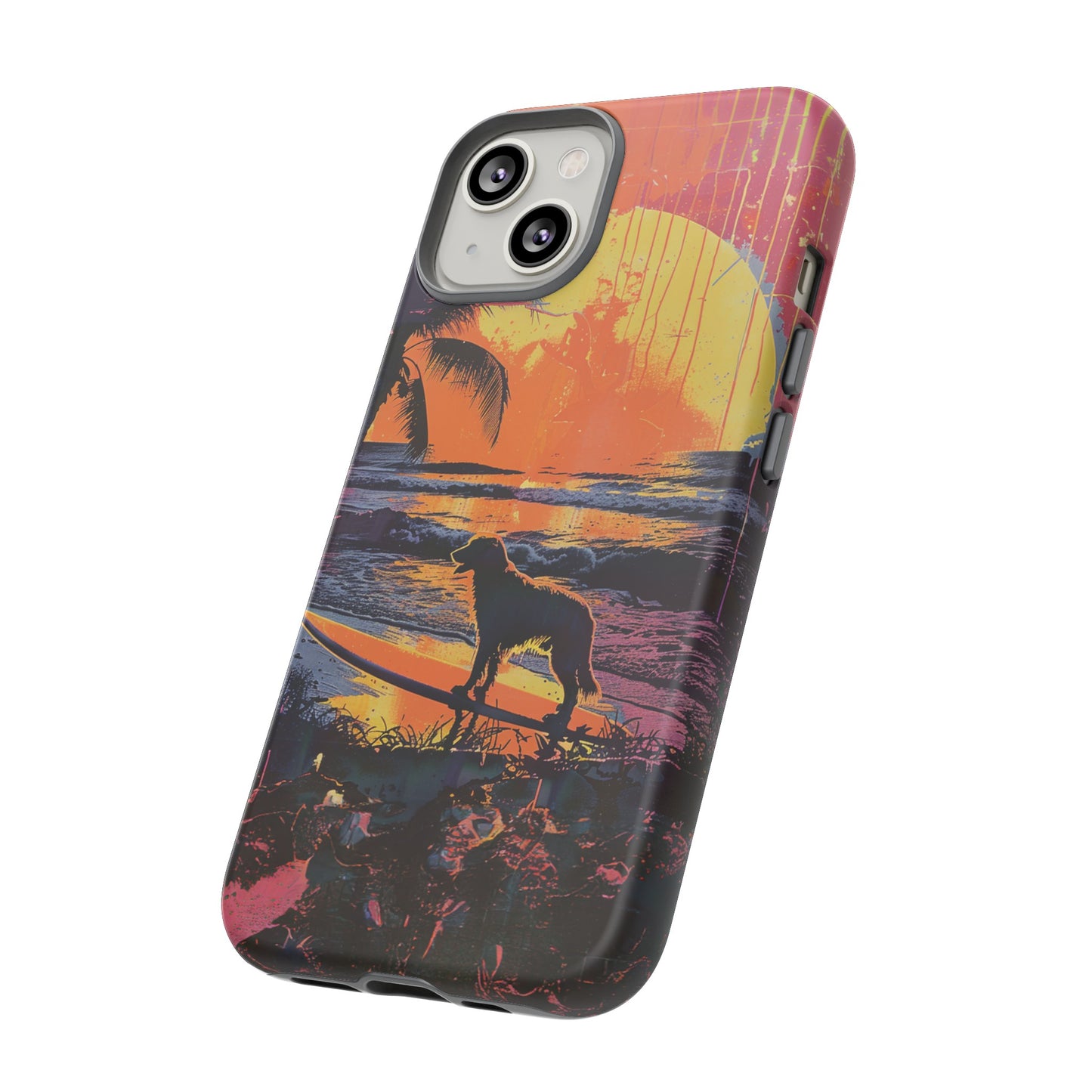 Sunset Surf: A Warhol-Inspired Seascape