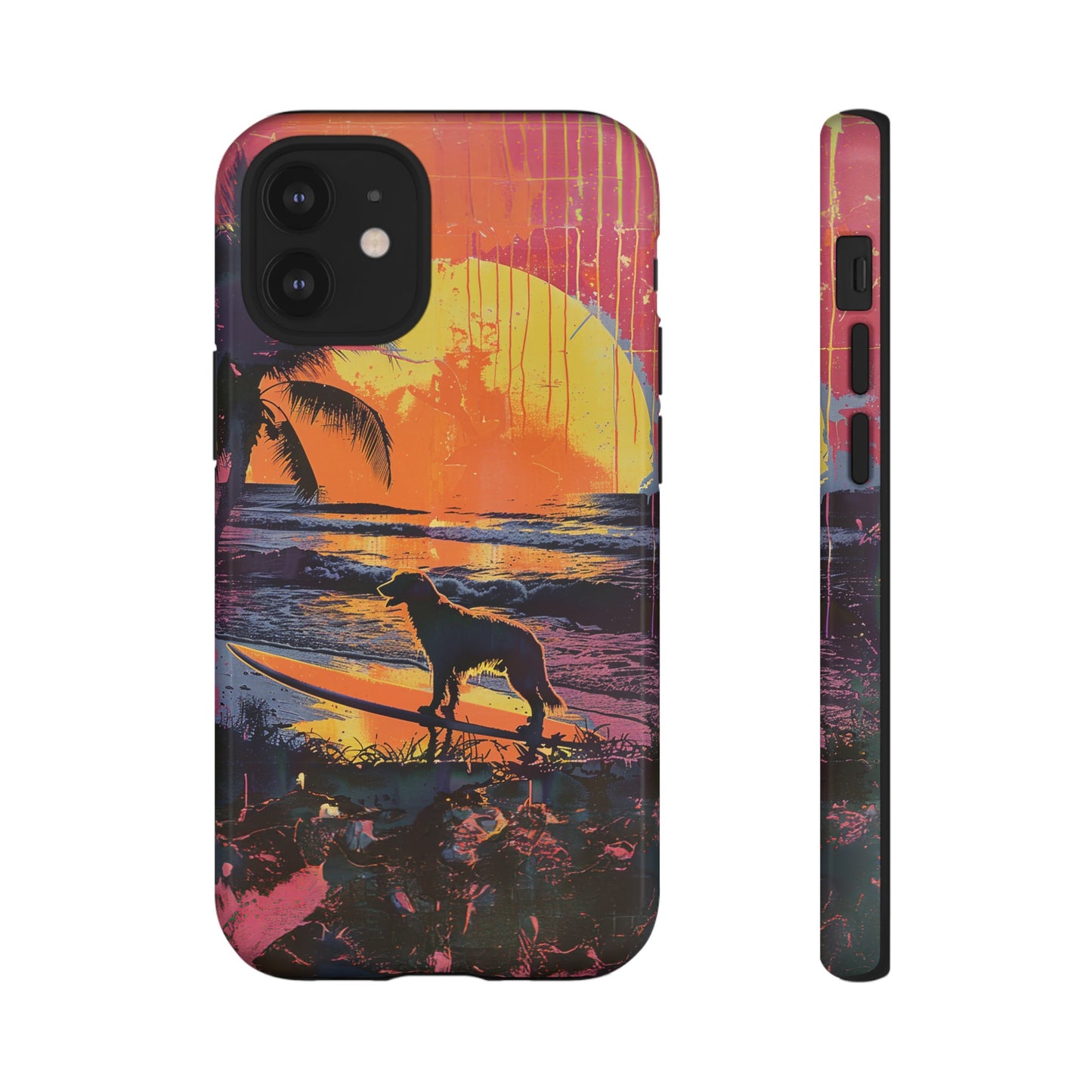 Sunset Surf: A Warhol-Inspired Seascape