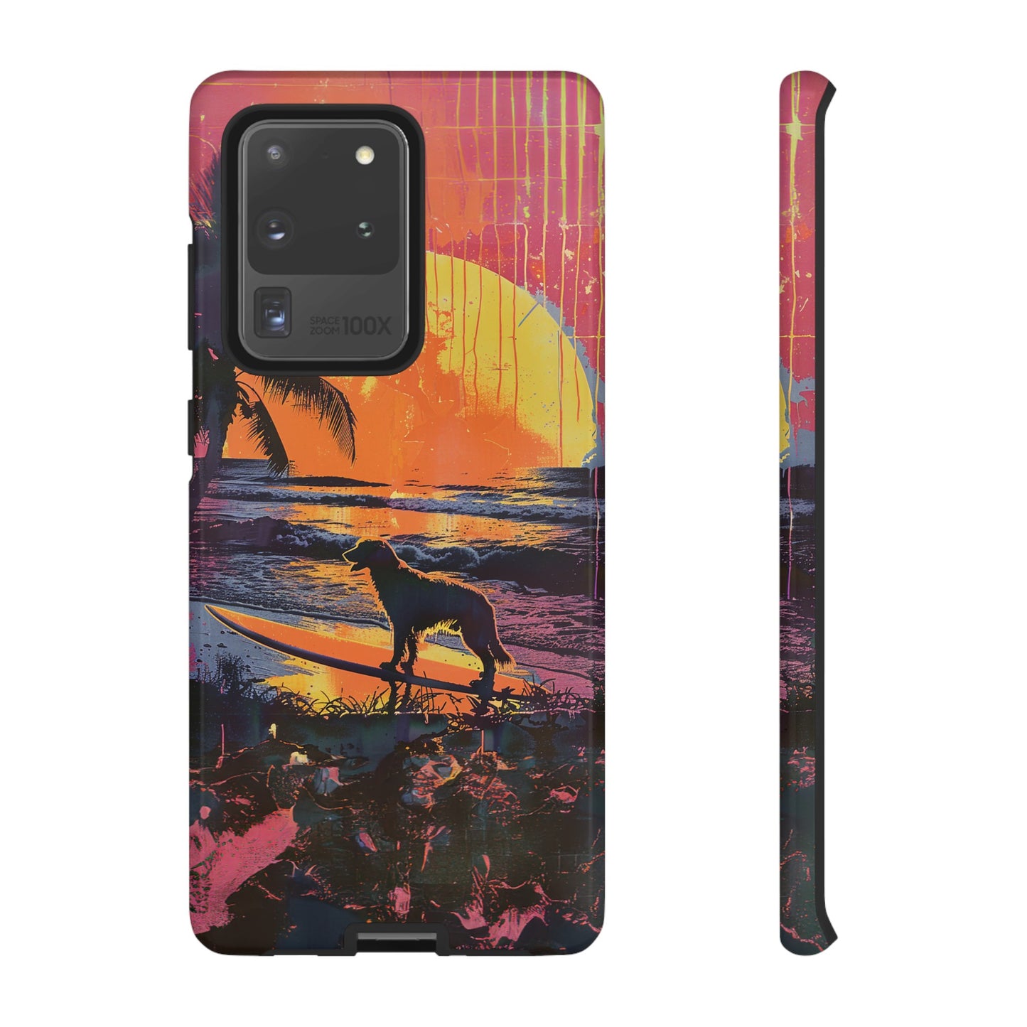 Sunset Surf: A Warhol-Inspired Seascape