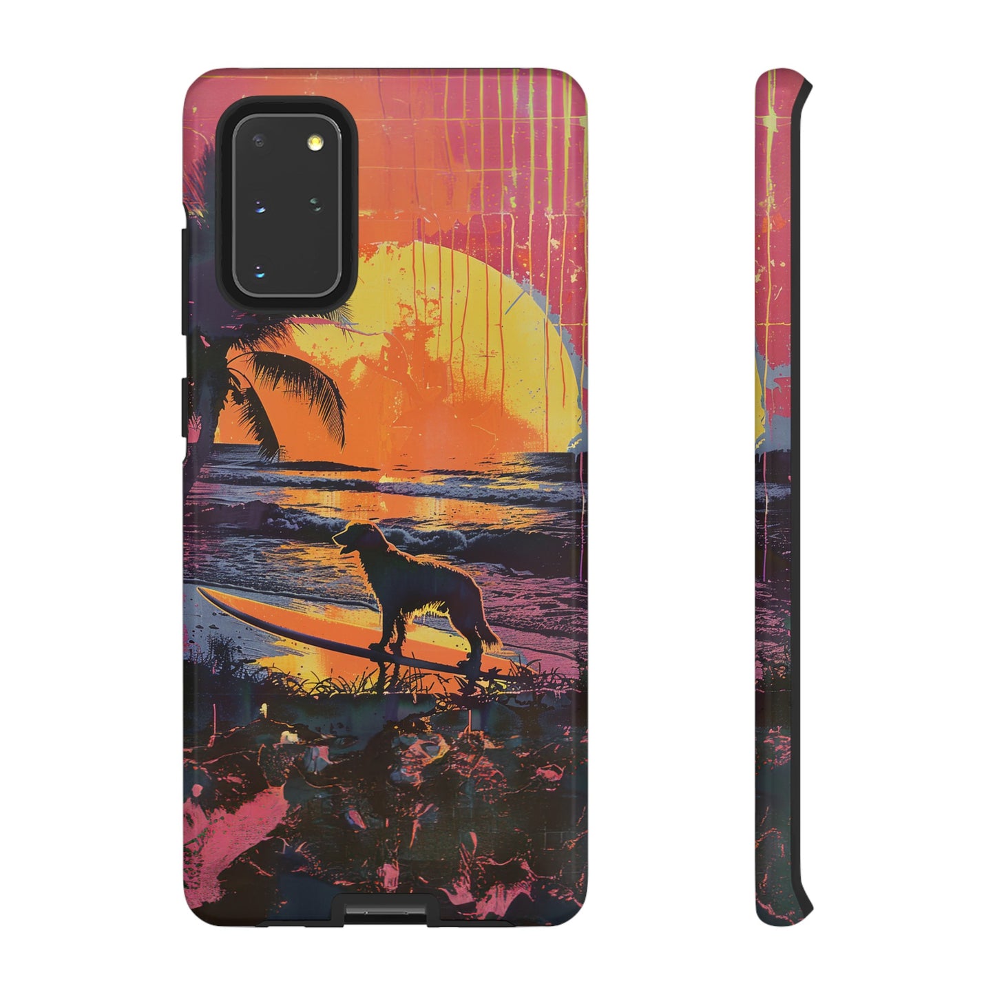 Sunset Surf: A Warhol-Inspired Seascape